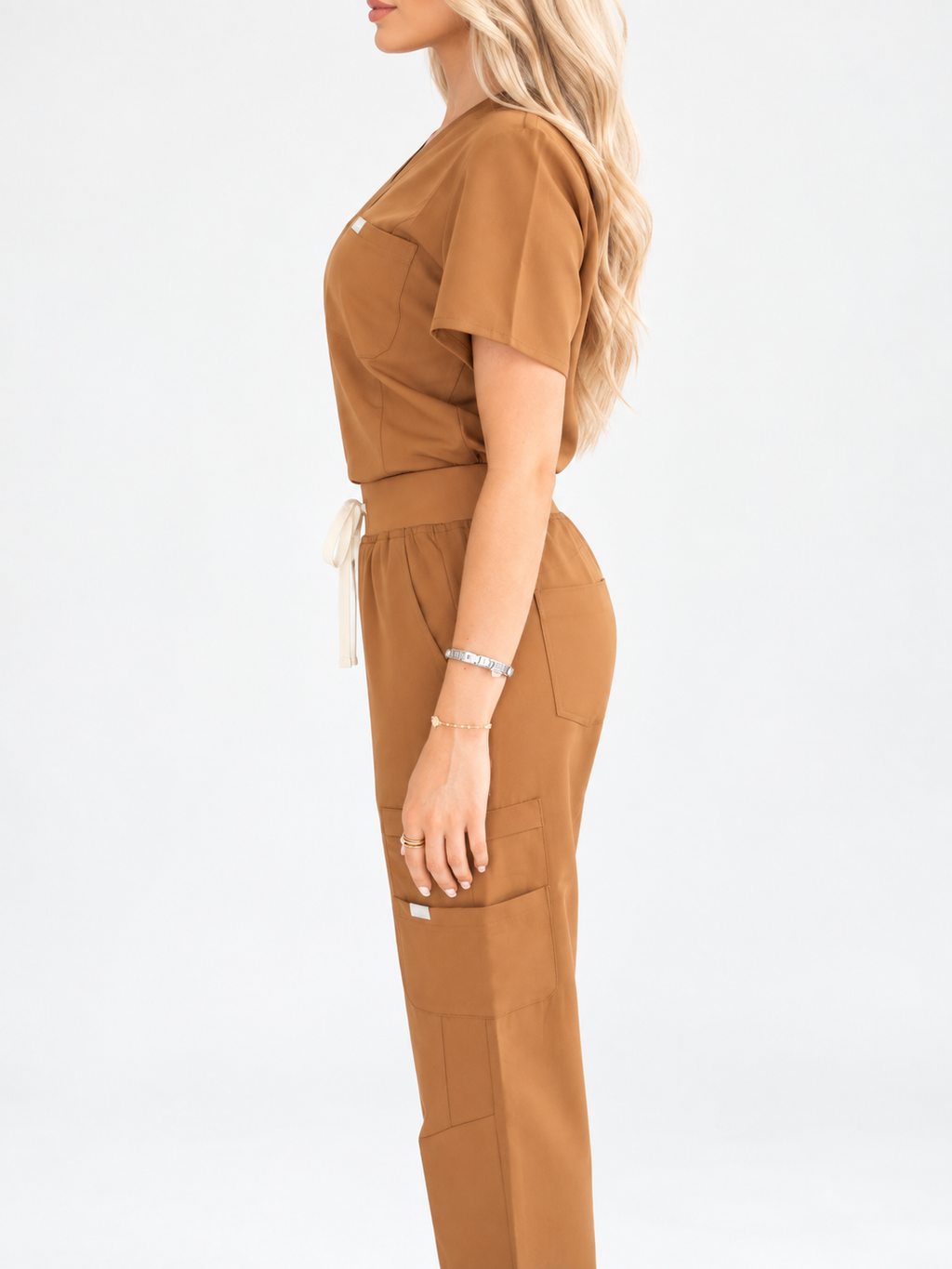 Aria Scrub Top - Truffle