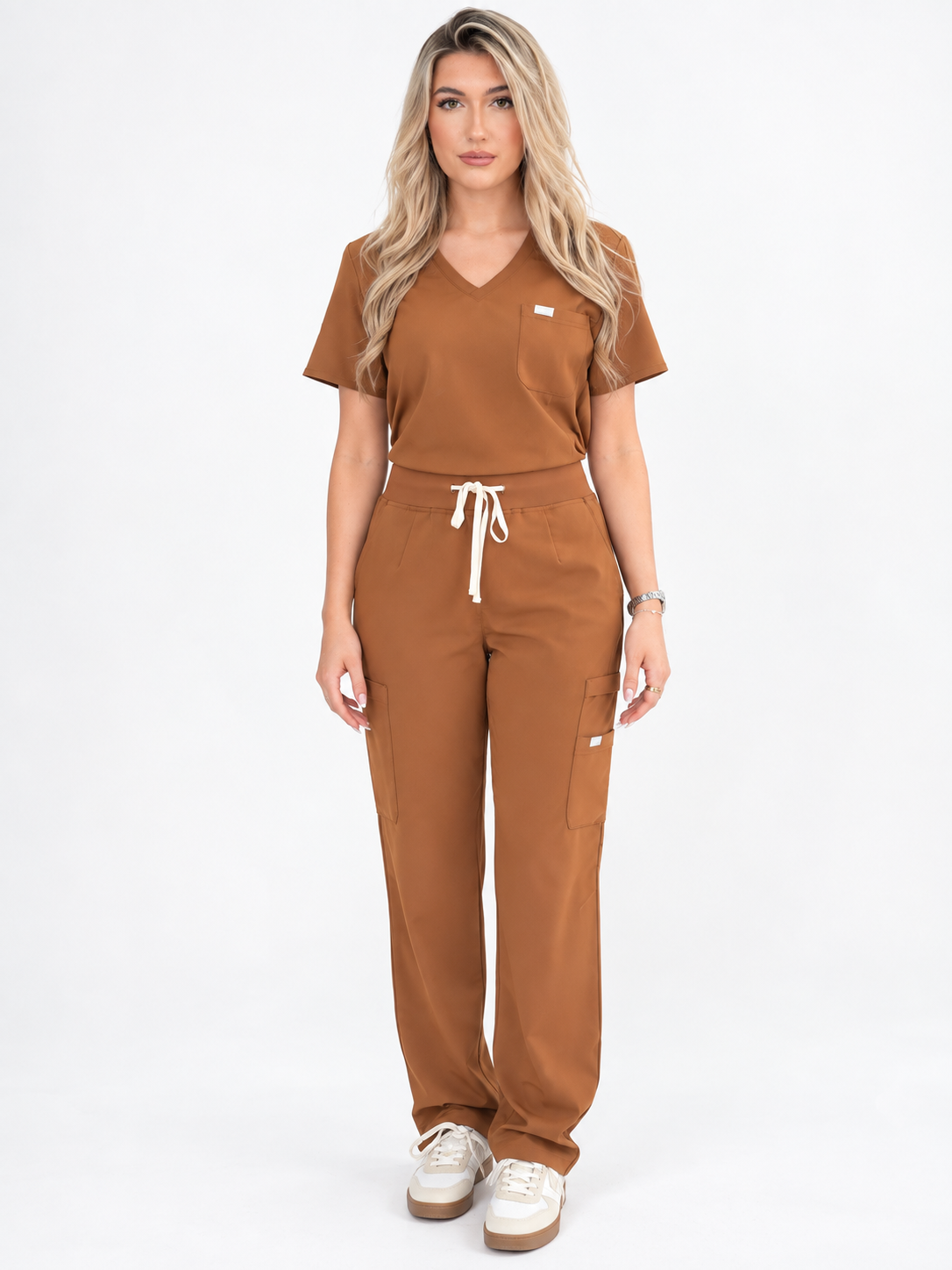 Aria Scrub Top - Truffle