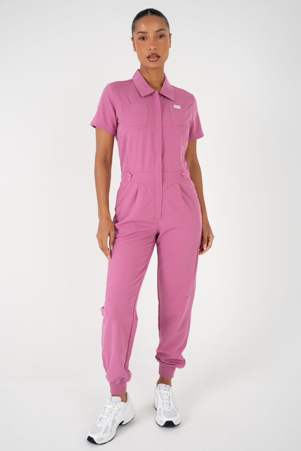 Luna Zip Jumpsuit - Blush