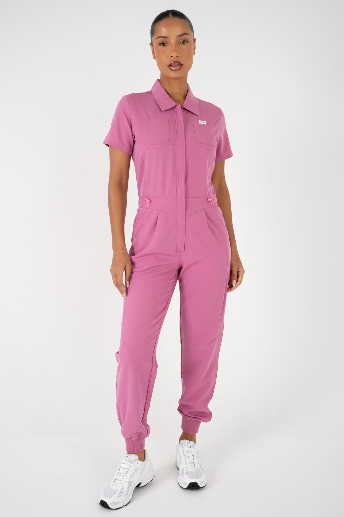 Luna Zip Jumpsuit - Blush