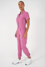 Luna Zip Jumpsuit - Blush