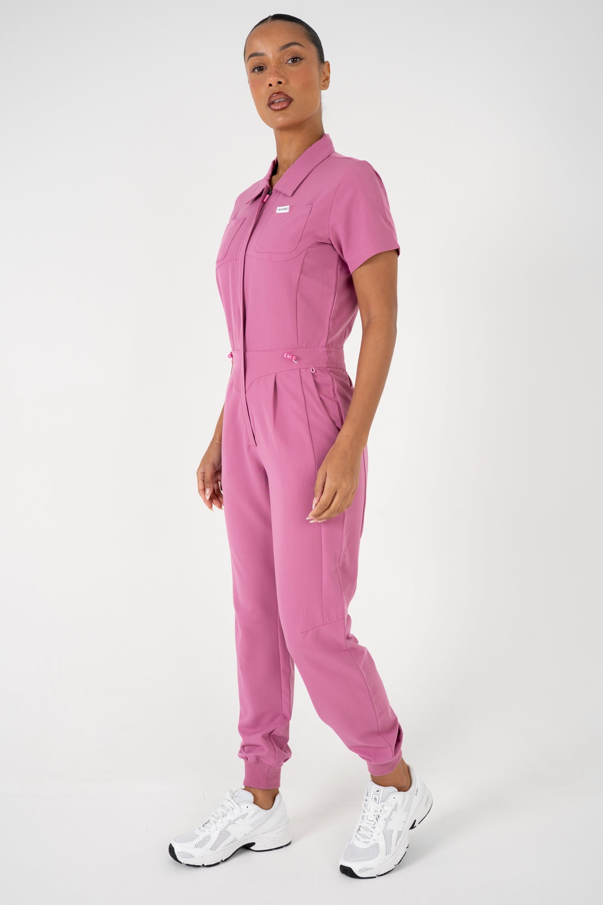 Luna Zip Jumpsuit - Blush