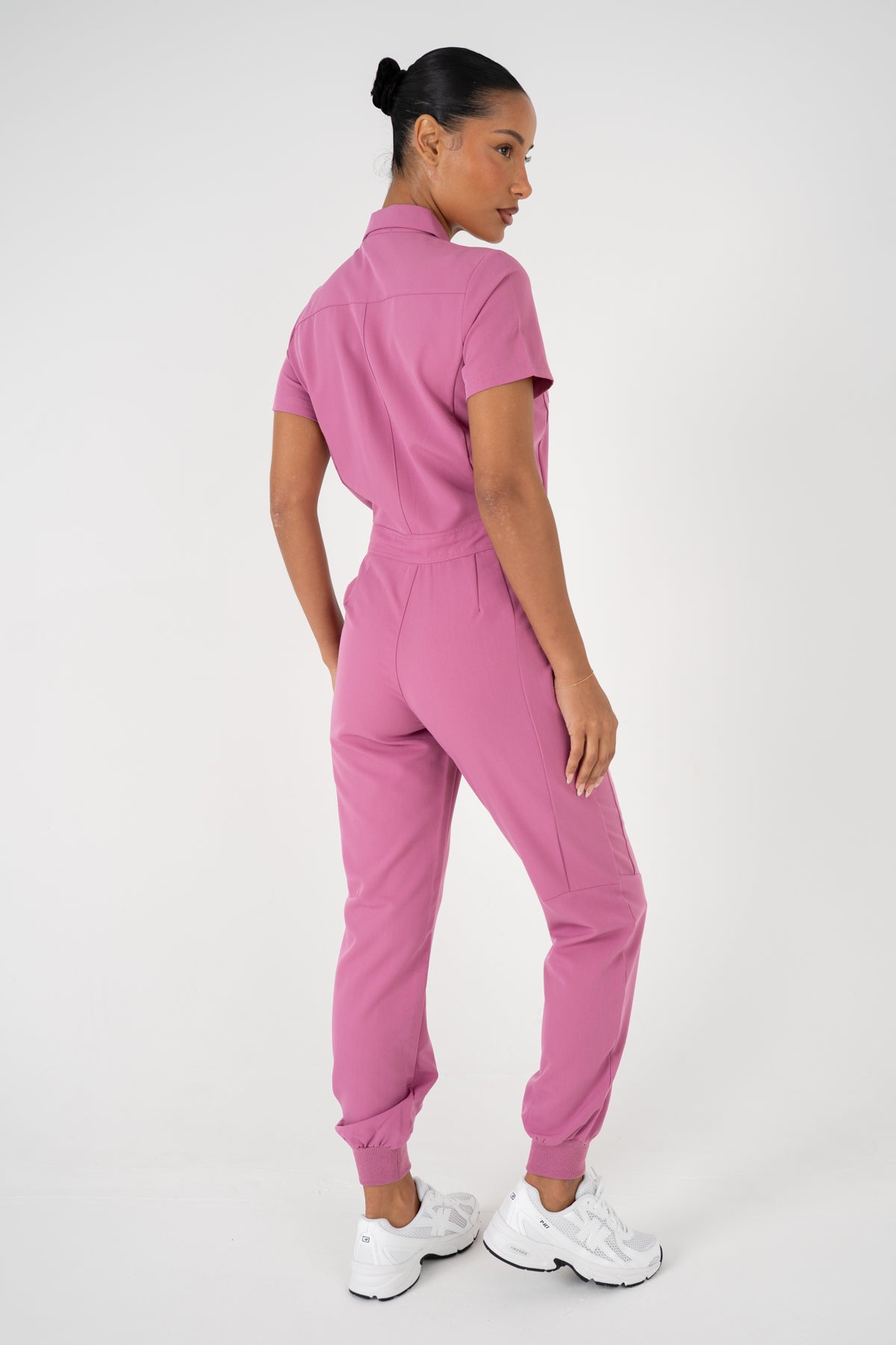 Luna Zip Jumpsuit - Blush