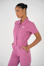 Luna Zip Jumpsuit - Blush