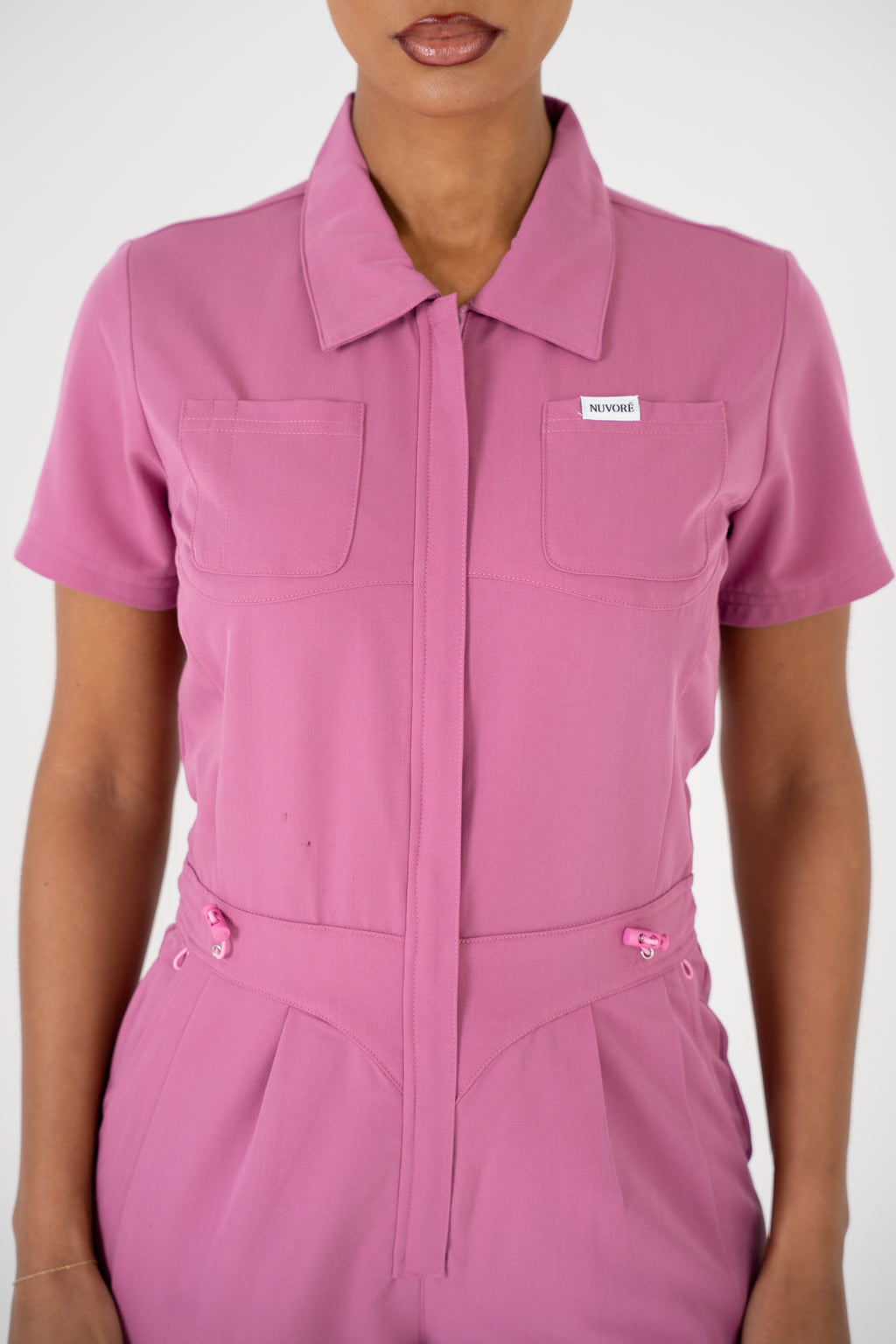 Luna Zip Jumpsuit - Blush