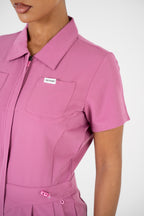 Luna Zip Jumpsuit - Blush