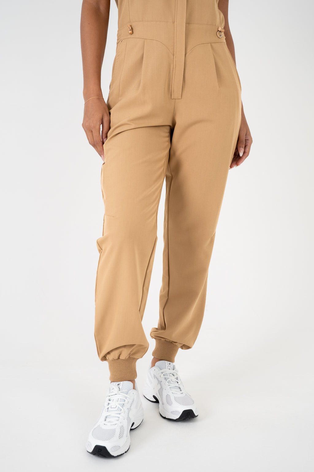Luna Zip Jumpsuit - Sand