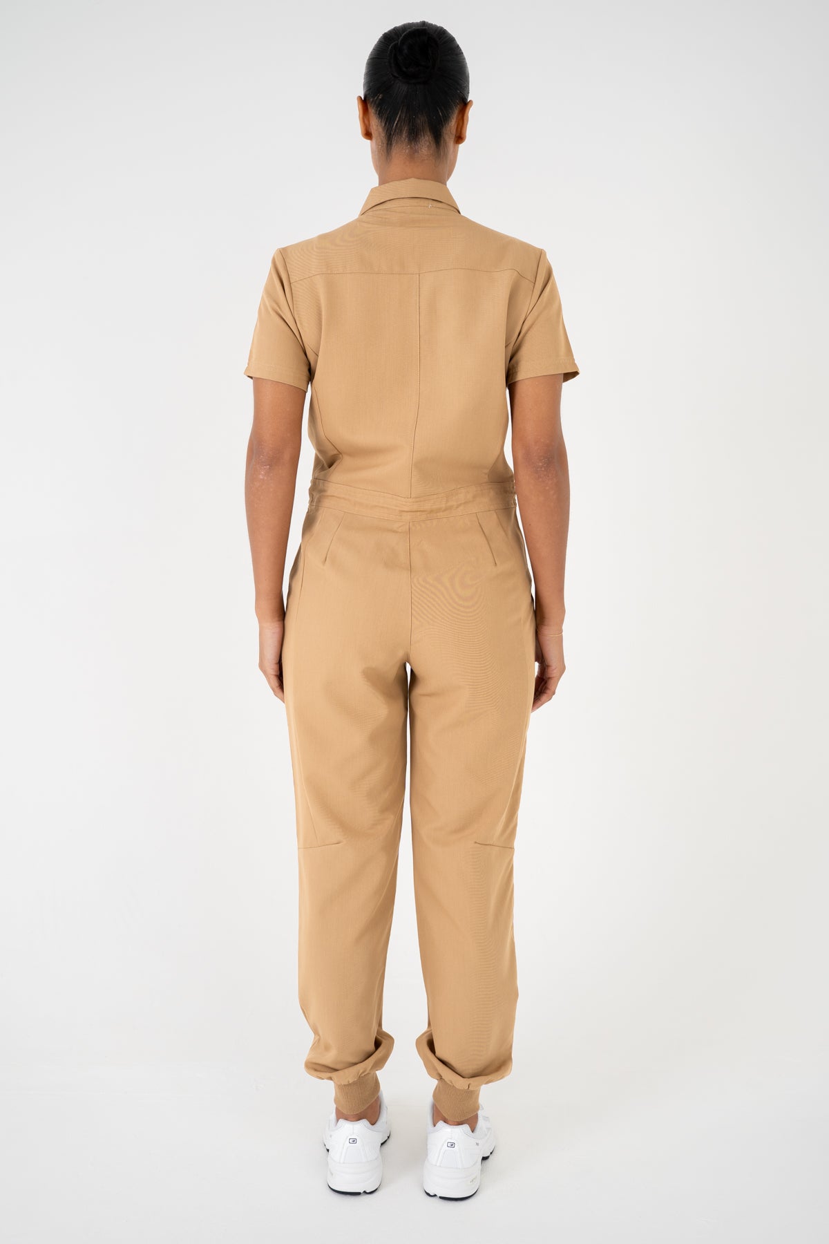 Luna Zip Jumpsuit - Sand