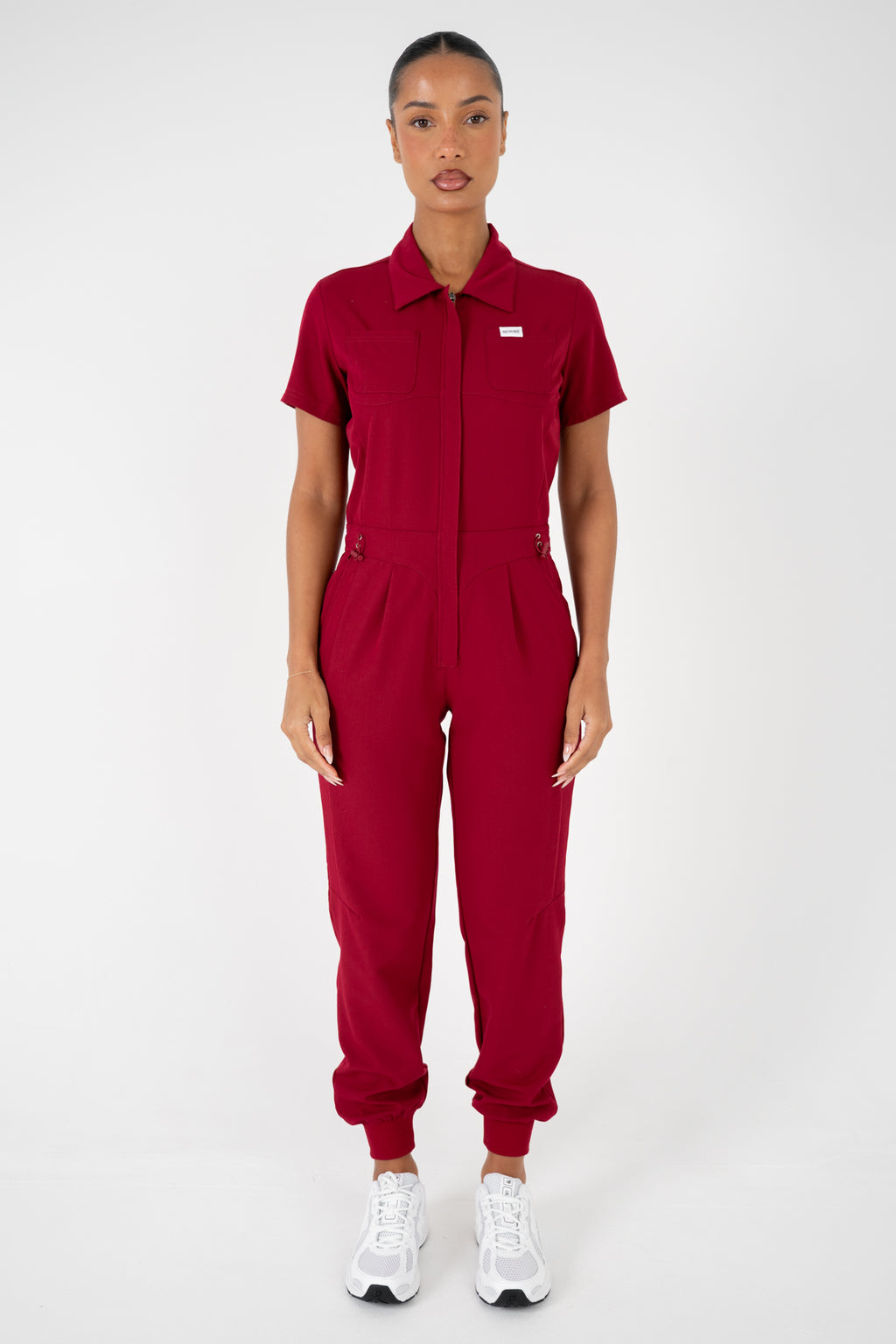Luna Zip Jumpsuit - Merlot
