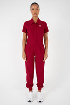 Luna Zip Jumpsuit - Merlot