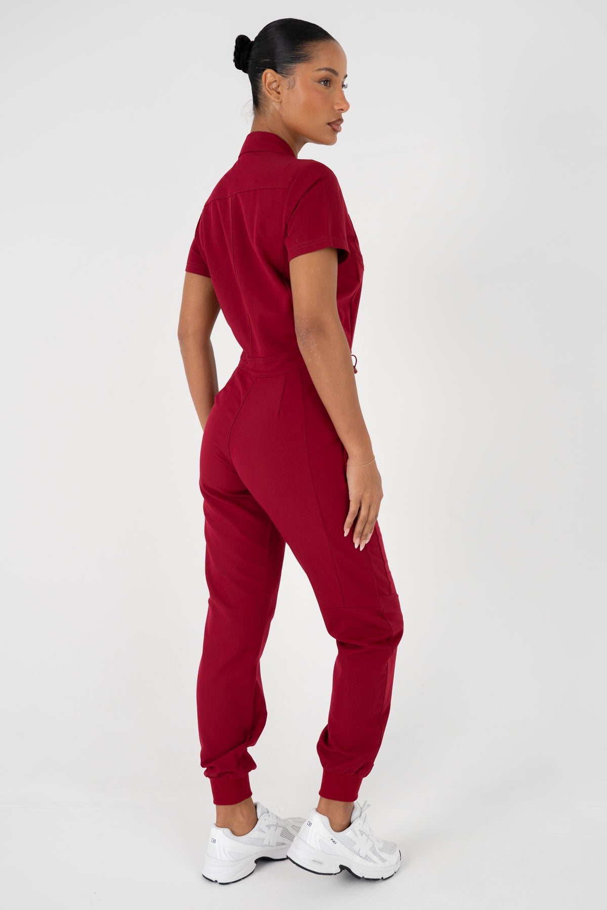 Luna Zip Jumpsuit - Merlot