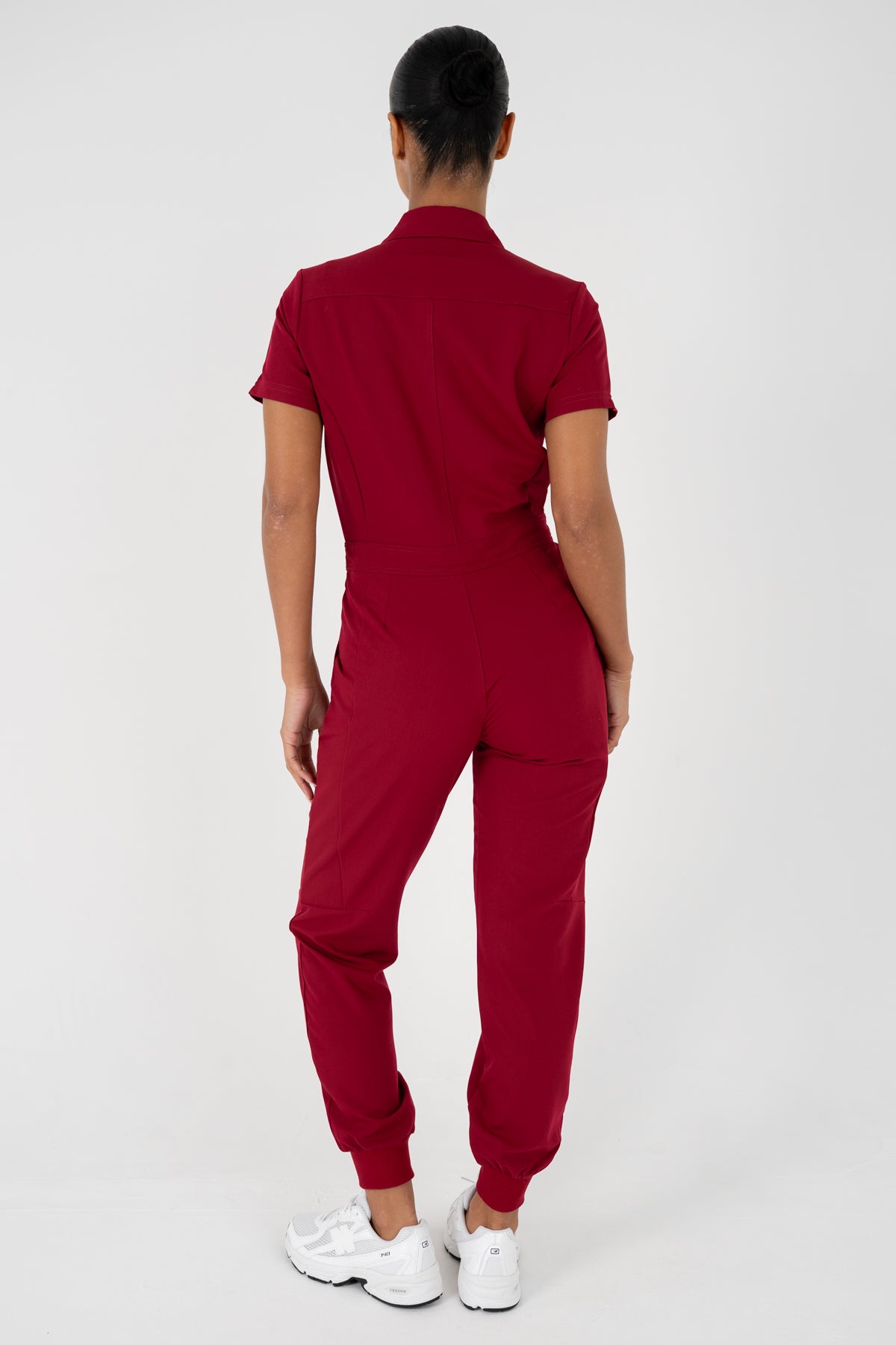 Luna Zip Jumpsuit - Merlot
