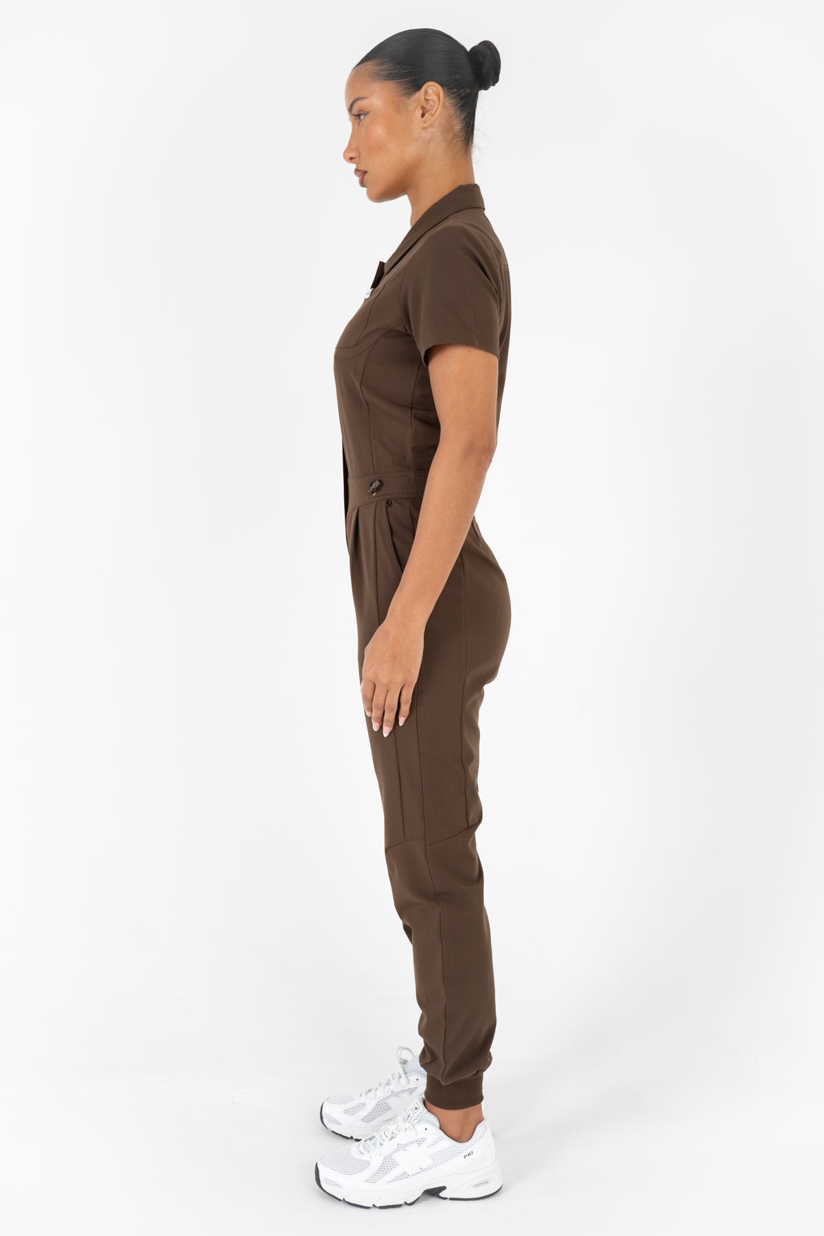 Luna Zip Jumpsuit - Cocoa