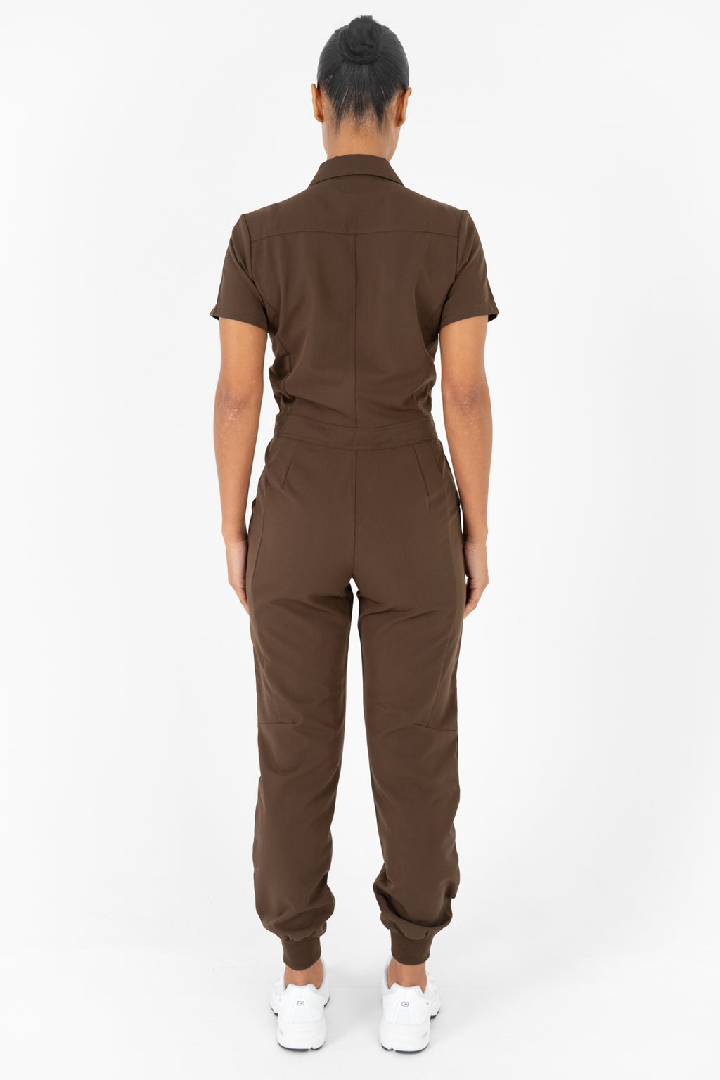 Luna Zip Jumpsuit - Cocoa