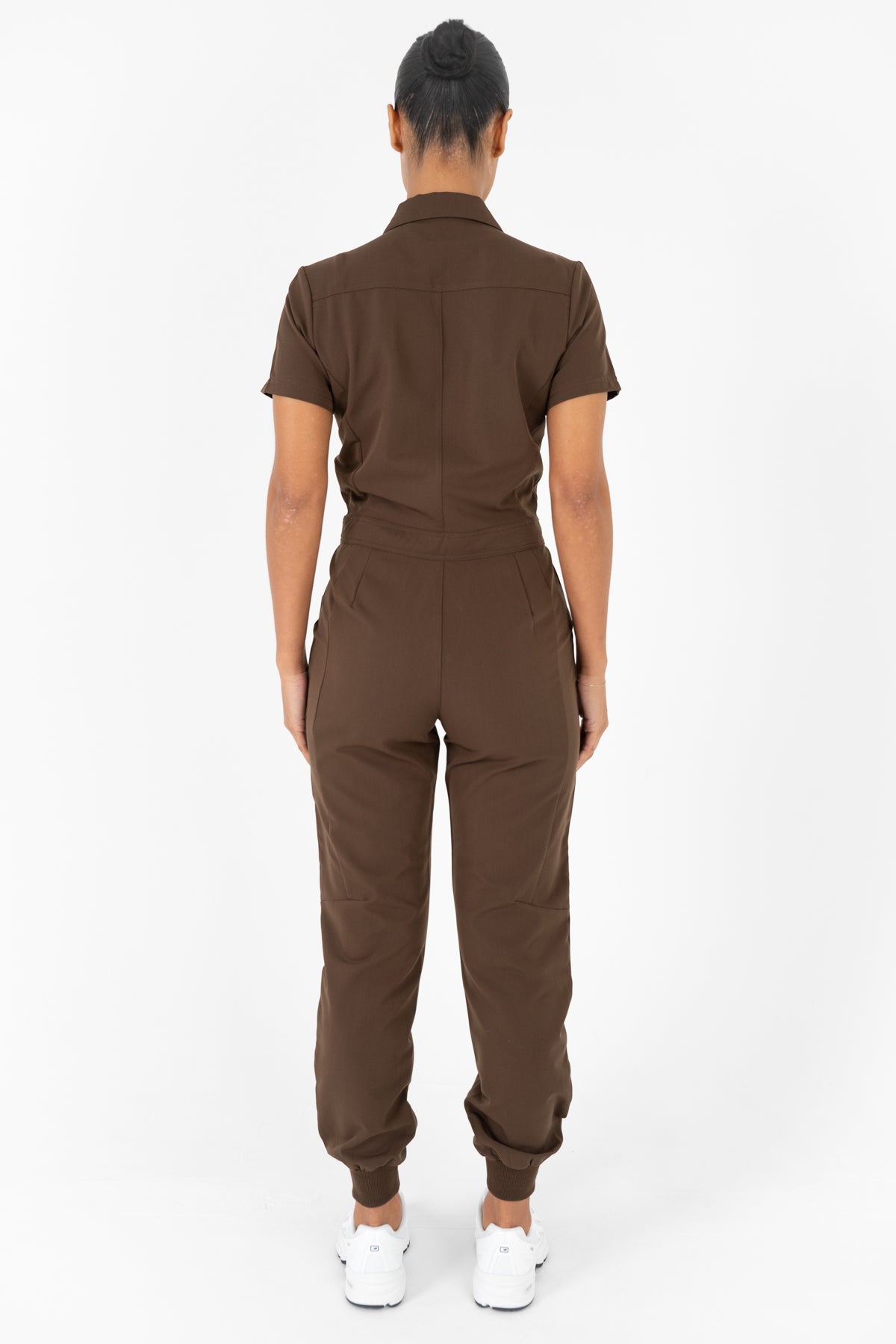 Luna Zip Jumpsuit - Cocoa