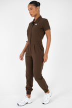 Luna Zip Jumpsuit - Cocoa
