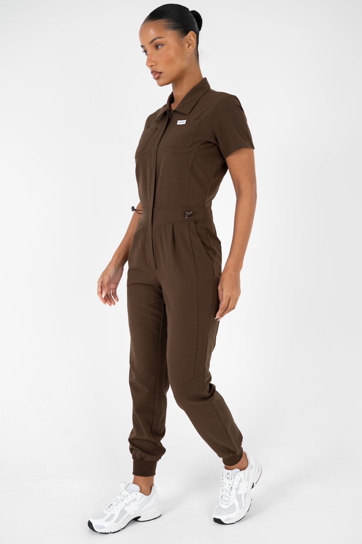 Luna Zip Jumpsuit - Cocoa