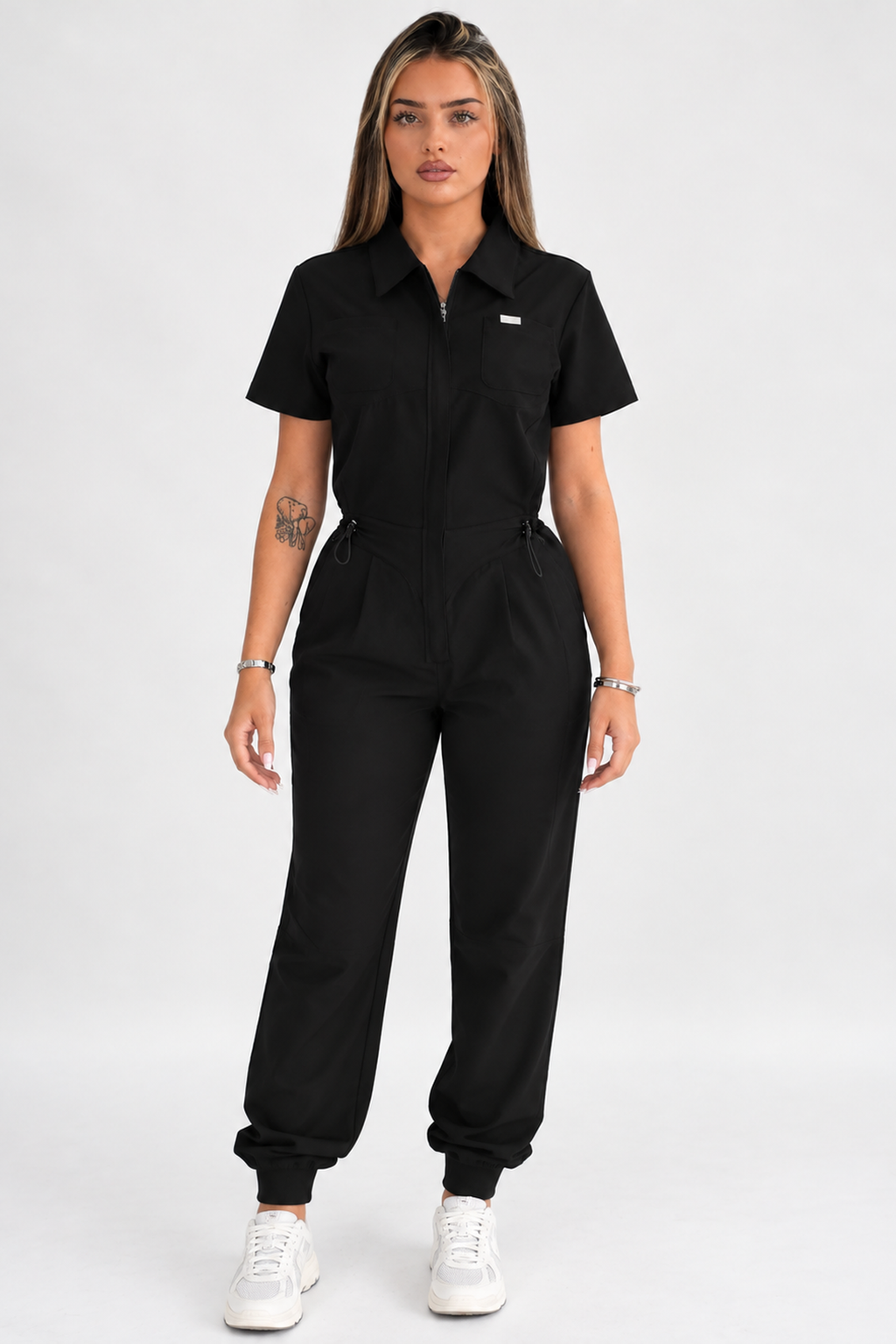 Luna Zip Jumpsuit - Midnight