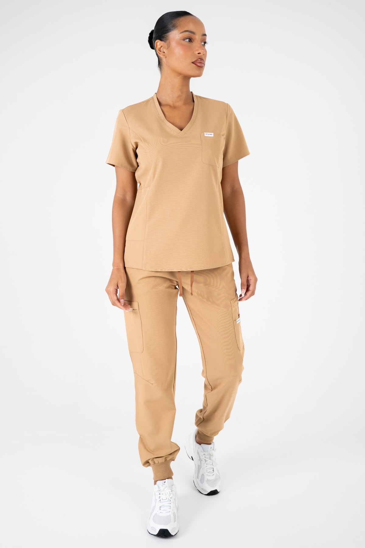 Aria Scrub Top - Sand