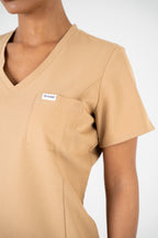 Aria Scrub Top - Sand