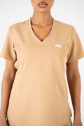 Aria Scrub Top - Sand