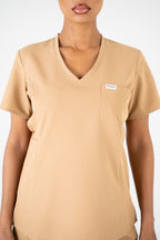 Aria Scrub Top - Sand