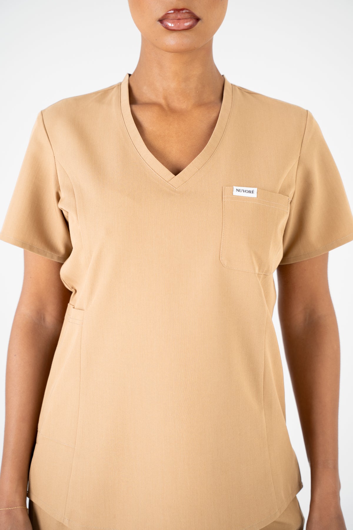 Aria Scrub Top - Sand