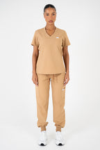 Aria Scrub Top - Sand
