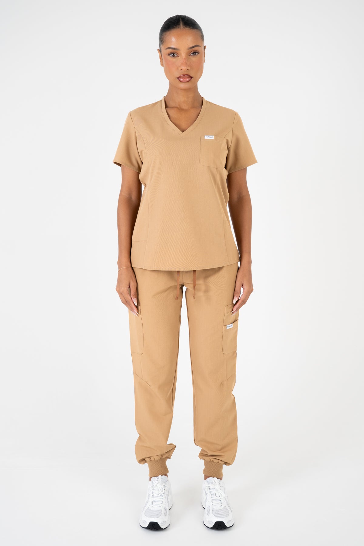 Aria Scrub Top - Sand