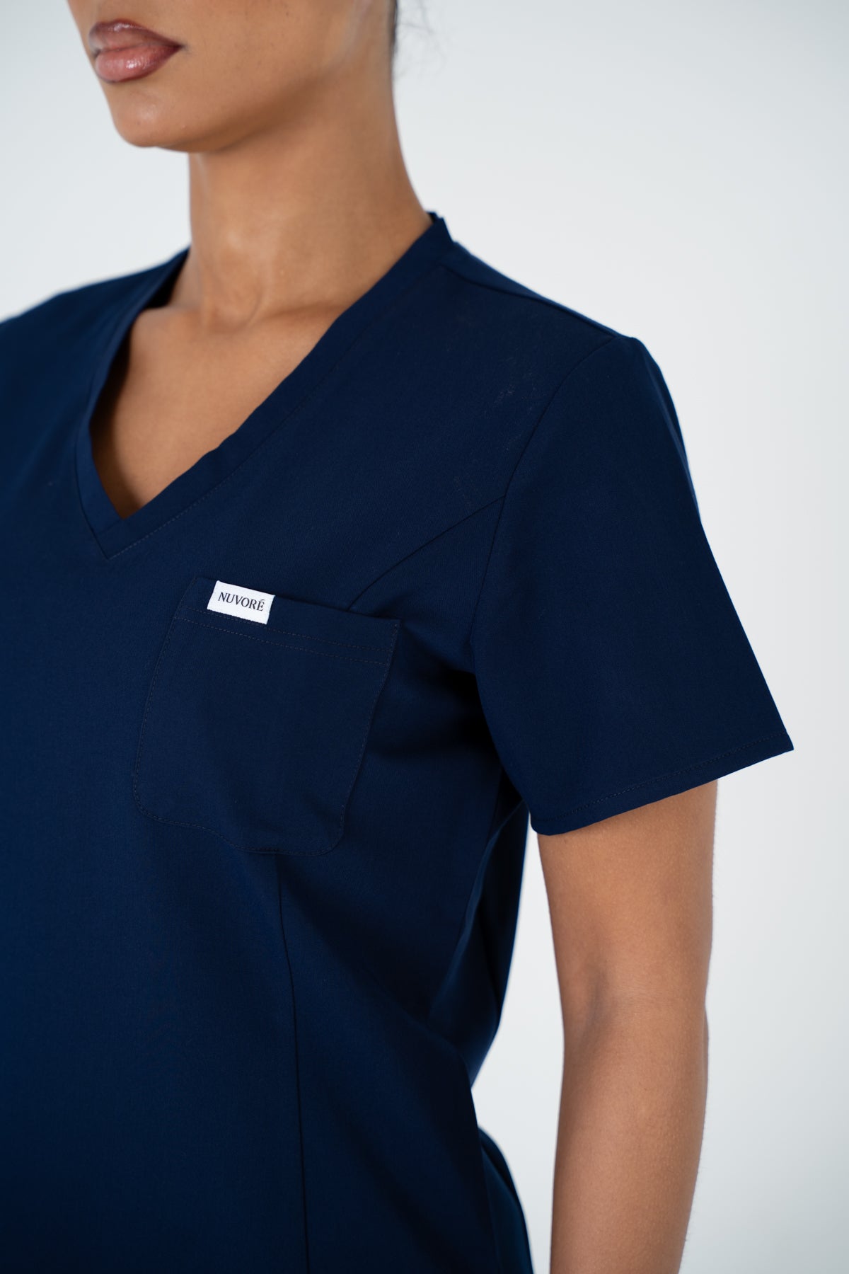 Aria Scrub Top - Ink