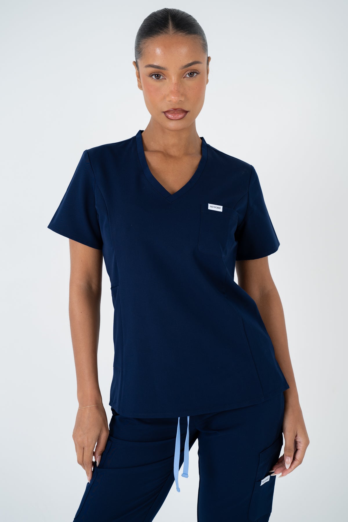 Aria Scrub Top - Ink